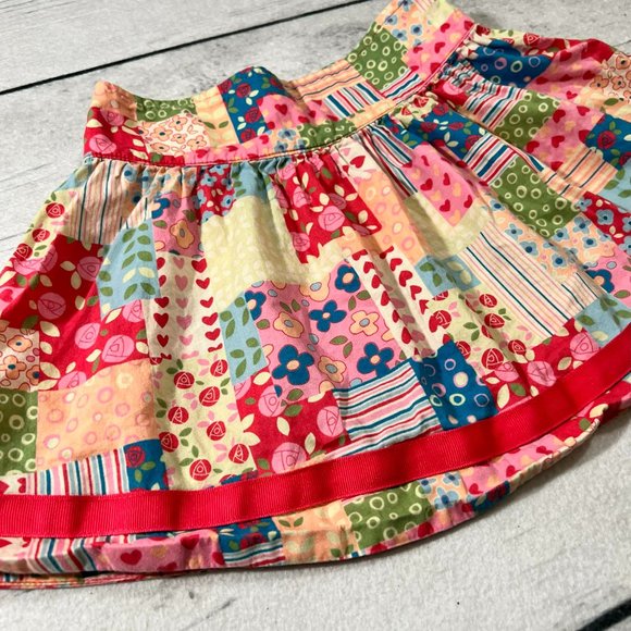 Hanna Andersson Pink Patchwork Quilt Twirl Skirt - Picture 2 of 3